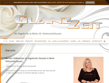 Tablet Screenshot of glanzzeit-studio.de